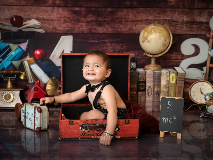 Kid Album - 1 Year Baby Boy Kid Professional Photoshoot Setups Themes By Meghna Rathore Gurugram