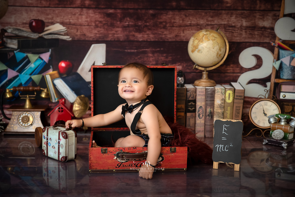 Kid Album – 1 Year Baby Boy Kid Professional Photoshoot Setups Themes By Meghna Rathore Gurugram