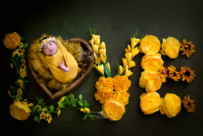 25 days old newborn baby girl photoshoot album by meghna rathore