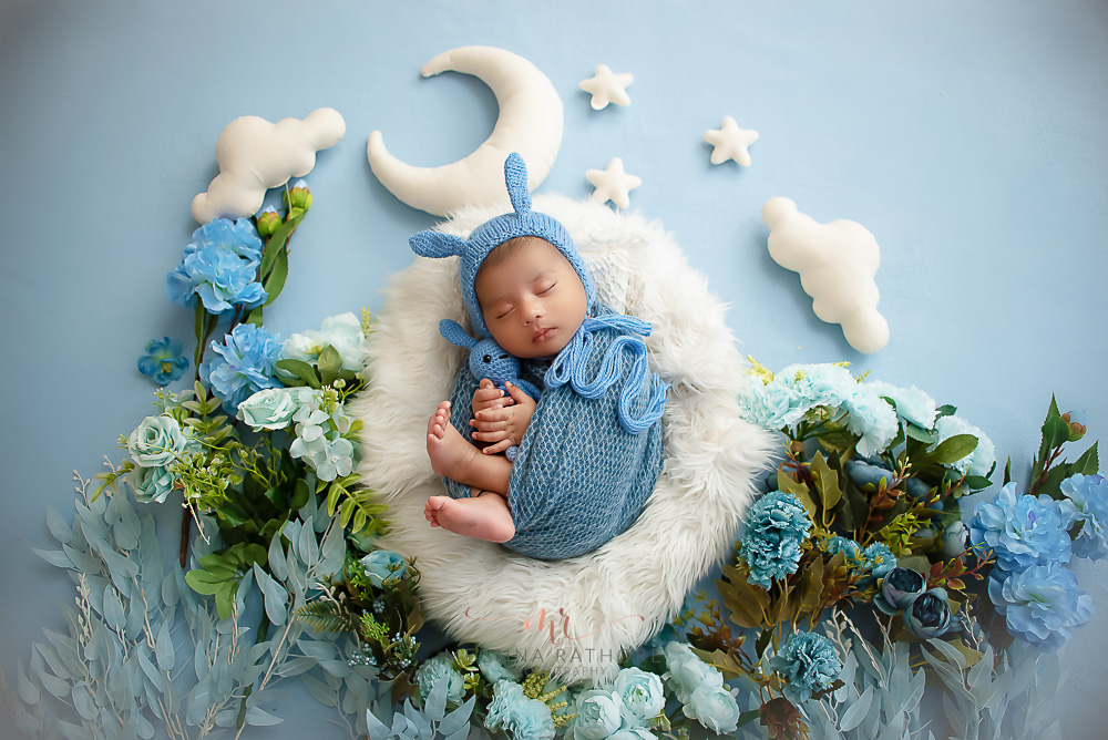 50 Days Baby Boy Newborn Photoshoot February 2023.