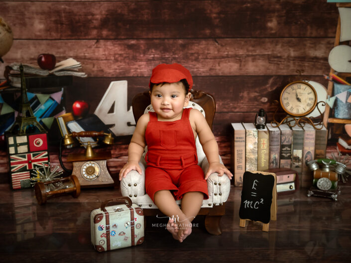 Kid Album - 1 Year Old Boy Kid Pre Birthday Photoshoot Themes Props By Meghna Rathore