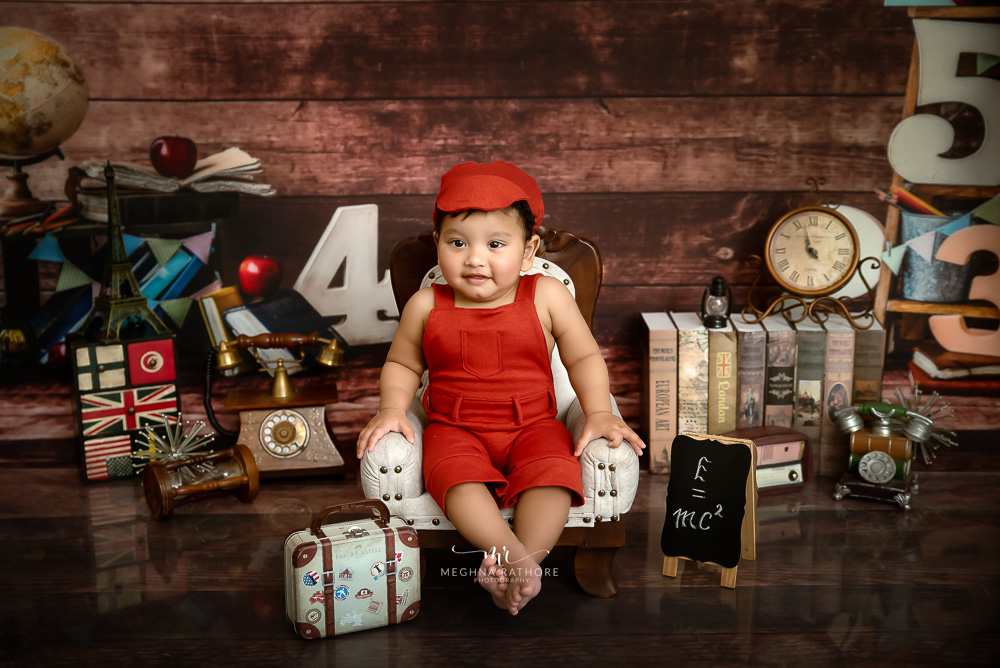Kid Album – 1 Year Old Boy Kid Pre Birthday Photoshoot Themes Props By Meghna Rathore