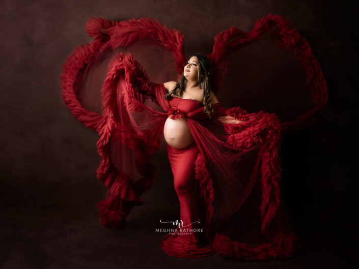 Maternity Photoshoot Elegant Gowns Dresses