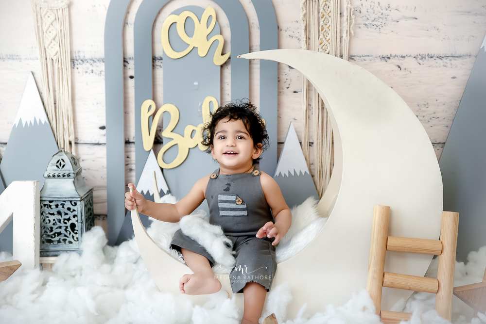 Kid Album – 1 Year Old Baby Boy Kid Pre Birthday Photoshoot by Meghna Rathore Gurugaon