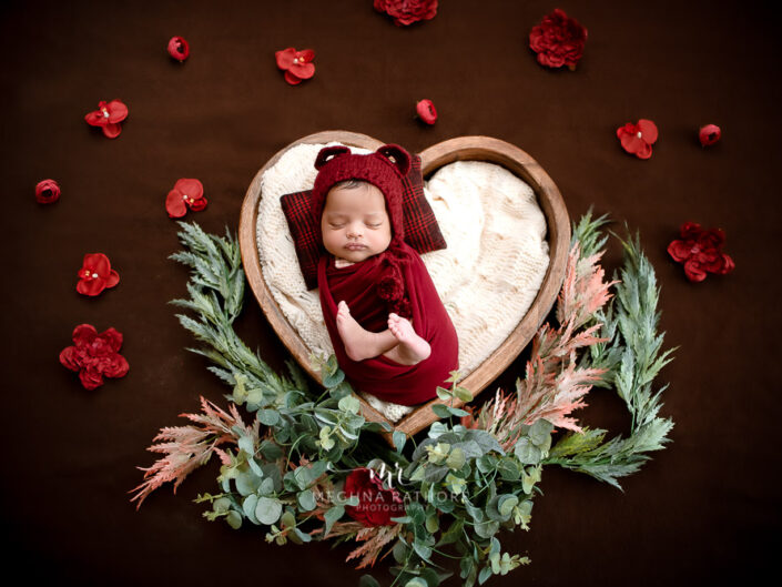 Newborn Album – 30 Days Old Newborn Baby Girl Professional Photoshoot Creative Themes By Meghna Rathore Delhi