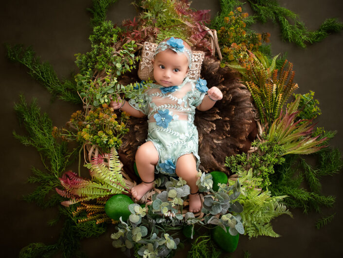 Baby Album – 3 Months Old Baby Girl Photoshoot With Setups & Creative Themes By Meghna Rathore Delhi