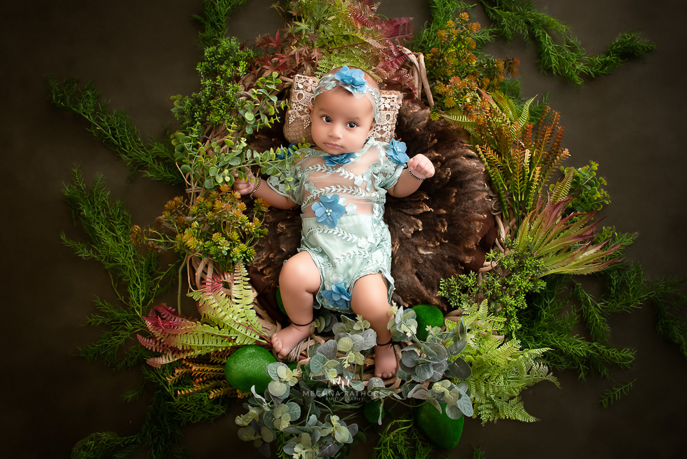 Baby Album – 3 Months Old Baby Girl Photoshoot With Setups & Creative Themes By Meghna Rathore Delhi