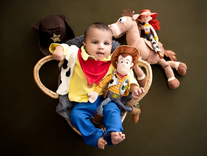 Baby Album – 5 Months Old Baby Boy Photoshoot Album Creative Themes Setups By Meghna Rathore Delhi Gurgaon