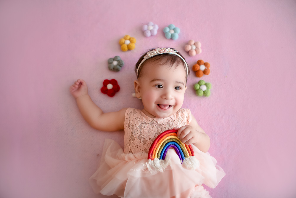gaurav 5 months old baby girl professional photoshoot by delhi photographer meghna rathore themes setups 5