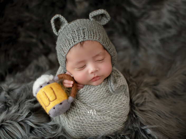 Newborn Album – 30 Days Old Newborn Baby Boy Professional Setup Photoshoot By Meghna Rathore Delhi