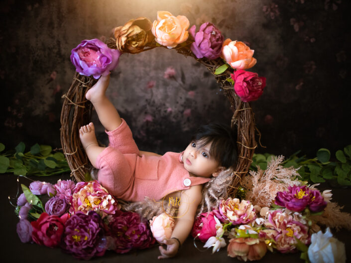 Baby Gallery – 5 Months Baby Girl Photoshoot Using Unique Setups