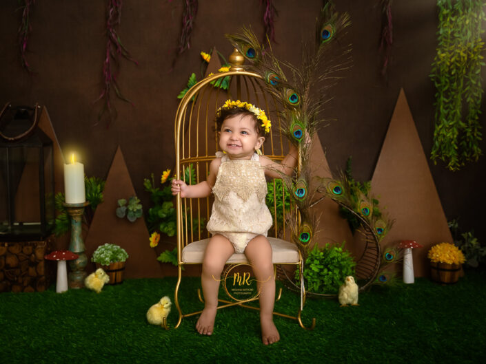 Kids Gallery - 1 Year Old Pre Birthday Photoshoot Including Portrait, Vintage, Boho and Mom and Me Setups